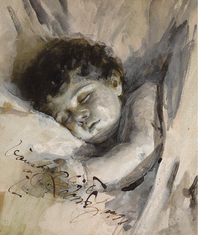 Sleeping Child by Anders Leonard Zorn